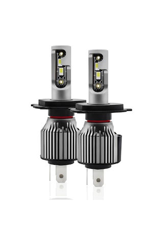 Xindoker Led Far Ampulü A6 H4/9003 120w 6500k 12000lm Ip68 Su Geçirmez 10-32v Uçak Alüminyum Çift Paket
