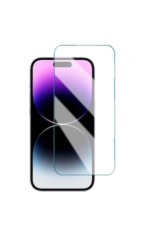Tonex Apple iPhone 15 Pro Uyumlu 2 Adet Temperli Cam 9h Sertlik 2.5d Ek