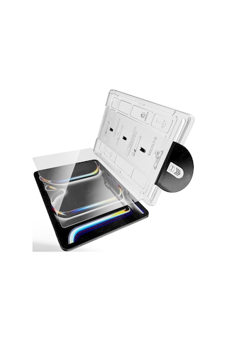 Tablet İle Uyumlu Ekran Koruyucu, Hizalama Aparatlı Kolay Kurulum, Hd Şeffaf Temperli Cam, 9h Dayanıklı, Hassas Dokunmatik 1, İpad 11" A16 2025 / İpad 10. Nesil 10.9" 2022 48812140