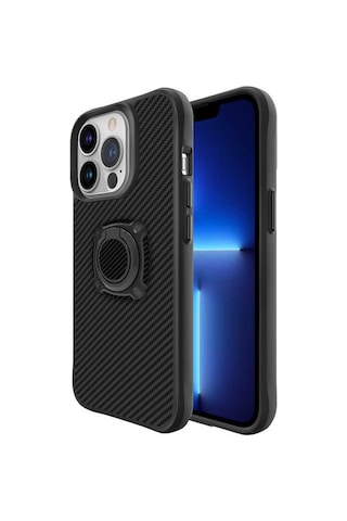 Apple Uyumlu iPhone 13 Pro Max Kılıf Zore Timo Kapak Siyah