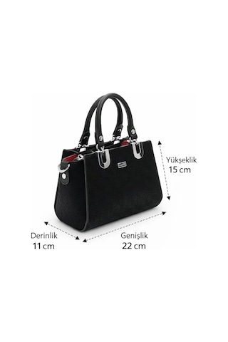 Silver Polo Sp1281 Kadın El Çantası Fashion Siyah-siyah