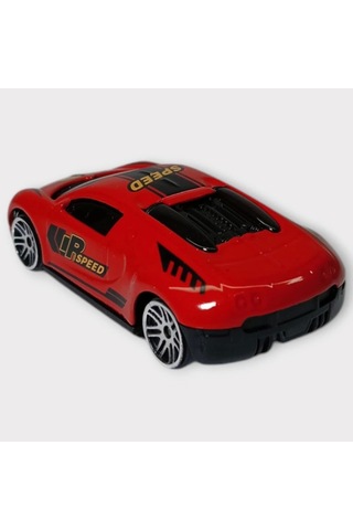 Metal Mini Arabalar 8 Cm - Kırmızı - 4 Lisinya