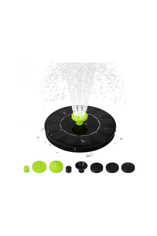 Kosona Güneş Enerjili Süngerli Fıskiye, 6v 1w Siyah+yeşil Başlıklı, 130mm Su Döngüleme Pompası, Kuş Havuzu Bahçe Manzarası İçin Xh01-130b