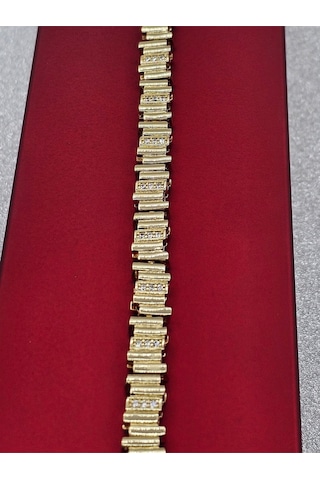 Xuping Ritim Model Gold Renk Çelik Bileklik Altın