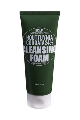 Derma Factory Hassas Ciltler İçin %24 Houttuynia Cordata İçeren Vegan Temizleyici Derma Factory Foam 120 gr