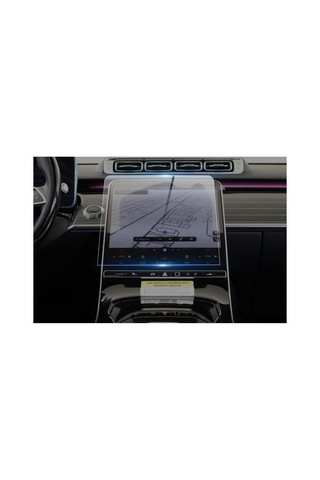 Mercedes S400 Uyumlu 12.8 İnç Araç Ekran Koruyucu Multimedya Nano 9h Kırılmaz Şeffaf