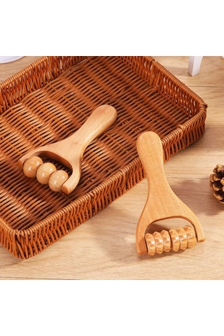 Parçalı Ahşap Masaj Silindiri Tetik Nokta Silindiri Ağrıyan Kaslar Vücut Masaj Aleti Yüz Boyun Ayaklar Baldır Bacaklar Kollar Doku Rahatlaması Çok Renkli