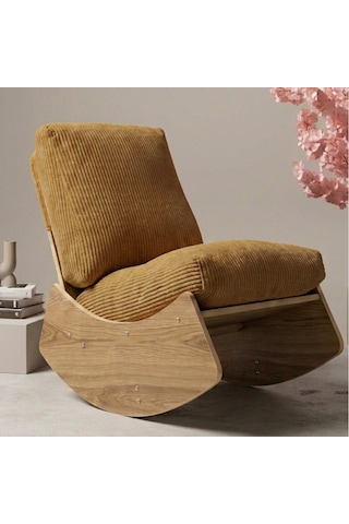 Comfort Sallanır Koltuk Tv Koltuğu Sallanan Berjer Sandalye Hardal