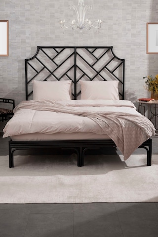 Kaay Stone Wash Pike / Yatak Örtüsü 200x240 Çift Kişilik Ekru