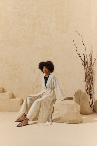 Aker Naturel Çizgili Kimono Naturel Naturel