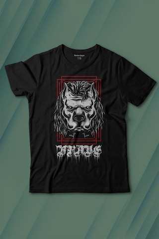 Kendim Seçtim Brave Dog Head Stay Strong Güçlü Kal Gym Spor Baskılı Tişört Çocuk T-shirt 001