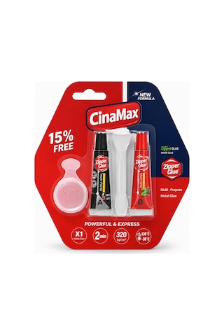 Cinamax Çift Bileşenli Epoksi Yapıştırıcı 16 Gr Metal Plastik Ahşap Cam 4 Dakika Kurur Güçlü Hız