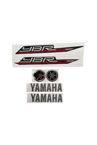 Yamaha YBR125 Esd Depo Sticker Set Kırmızı-Siyah Yamaha YBR125 Esd Depo Sticker Set Kırmızı-Siyah