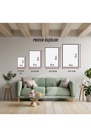 Kahverengi Bohem 3'lü Soyut Poster Seti, Modern Minimalist Duvar Dekorasyonu