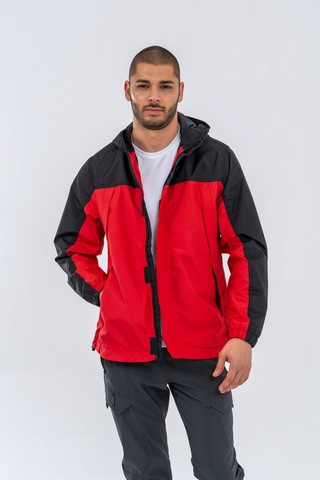 Combat Tactical Rüzgar Ceketi Kırmızı - Siyah