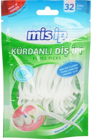Mis İp Kürdanlı Diş İpi 3 x 32'li Paket