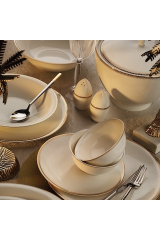 Aryıldız Bone Vienna Gold 12 Kişilik 60 Parça Yemek Takımı