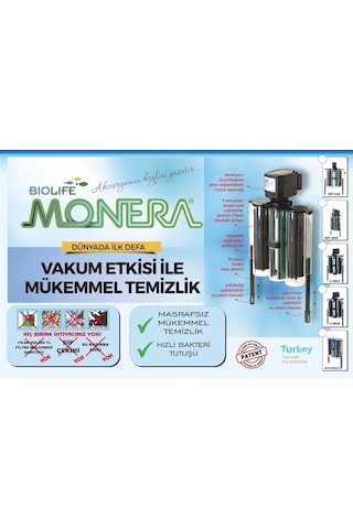 Biolife Monera Akvaryum İç Filtre Sistemi Sobo 1880 20W 1200 L/H
