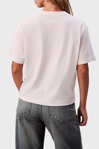 Calvin Klein Bayan T Shirt Lv047e811g Ybh Krem Krem
