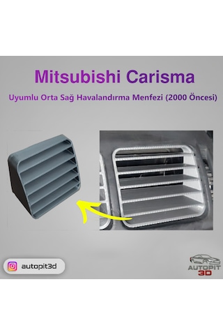 Mıtsubıshı Carısma 2000 Öncesi Uyumlu Orta Sağ Havalandırma Menfezi