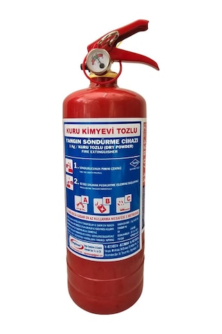 Özgüven Yangın Söndürme Tüp Cihazı ABC KKT 2 Kg. - 4 YIL - TSE/CE/HYB