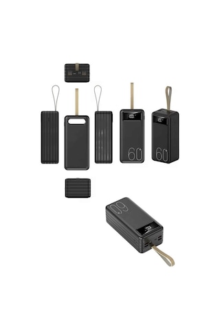 Sptmgldı Powerbank Yüksek Kapasiteli 60.000 Mah Hızlı Şarj Şarj Özellikli Batarya Çok Renkli