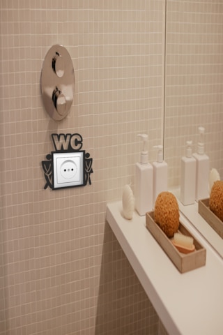 Wc Tuvalet Priz Çerçevesi Mdf Duvar Dekorasyon Ürünü