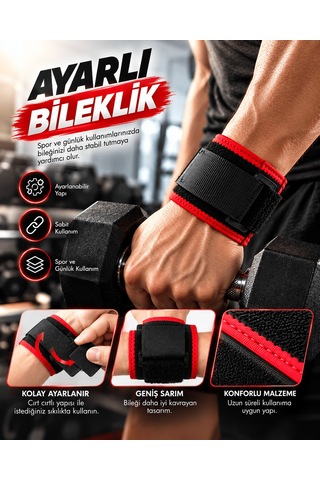 Bileği Kavrayan Ayarlı Bileklik Geniş Bantlı Cırt Cırtlı Rahat Kullanım Çok Renkli