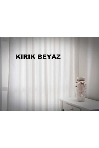 Güneşlik Perde Kalın Saten 1.Kalite Güneşe Dayanıklı Puntalı Şok. (397828405) Kırık Beyaz