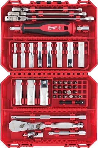 Milwaukee 1/4'' Cırcır Tornavida Kollu Lokma Set 42 Parça 4932498382