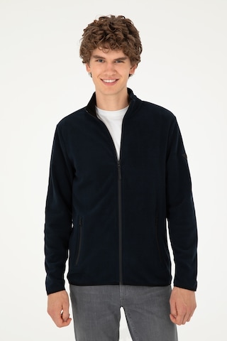 U.S. Polo Assn. Erkek Lacivert Basic Polar Hırka 50298066-VR033