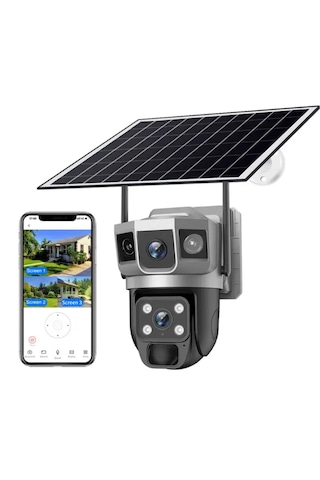 4g Sim Kart 12mp Wıfı Güneş Enerjili Kamera Açık Kablosuz 8k
