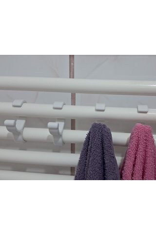 Banyo Kalorifer Askısı Banyo Havlu Askısı Banyo Askılık Beyaz