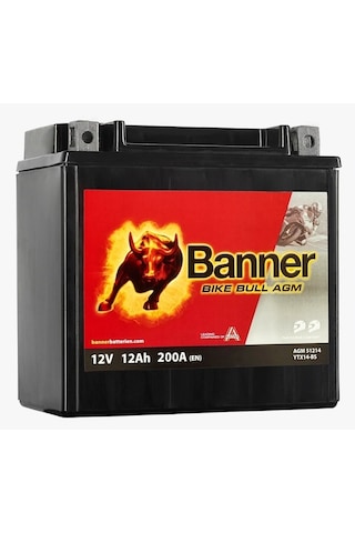 Banner Bike Bull Agm 51214 Ytx14-bs 12 V 12 Ah 1