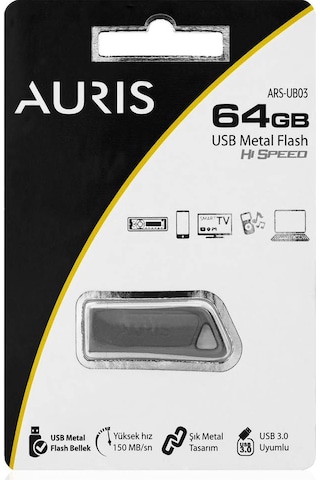Lenipa Auris 64 Gb Usb 3 0 Uyumlu Metal Flash Bellek New Edition