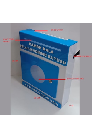 Mavi Pleksi A-4 Ramak Kala Kutusu