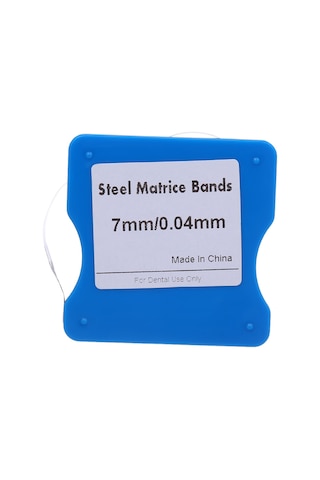 Samdoo Dental Taze Metal Matris Bantı 3m Uzunlukta 7mm Genişlikli Diş Tamiri İçin Proksimal Kontak Tamiri Ve Gingeival Aşırı Taşması Azaltma