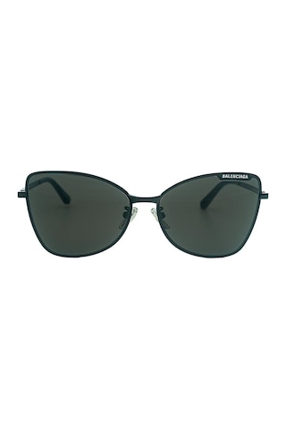 Balenciaga 0278s 001 60 Kadın Kelebek Siyah Metal Güneş Gözlüğü