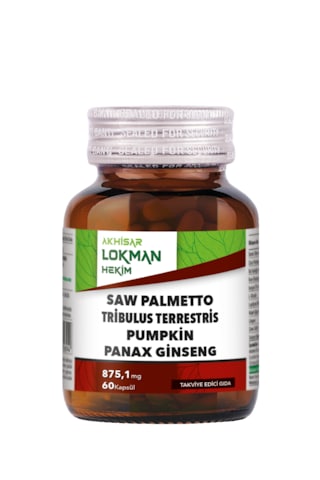 Akhisar Lokman Hekim Saw Palmetto Cüce Palmiye Takviye Edici Gıda 60 Kapsül