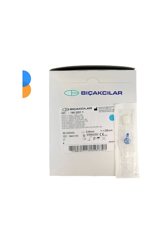 Bıçakcılar Branül İntraket 22g Mavi 800'lü Koli