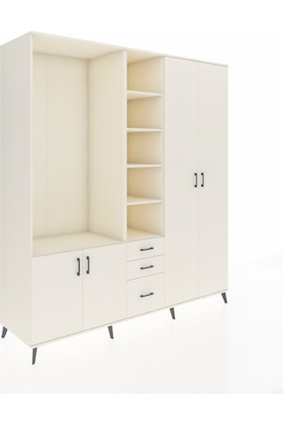 Kronos Dolap 13 Raflı 3 Çekmeceli 4 Kapaklı 220x59x243 Aytaşı-aytaşı/aytaşı Aytası/aytası