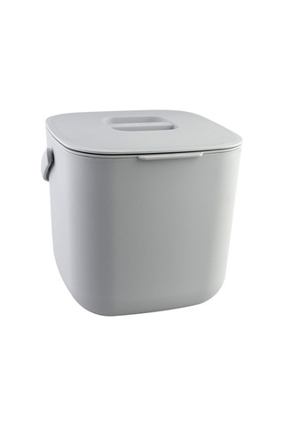 Tongxida Anasıniflı Mutfak Çöp Kutusu Kapaklı Basit Moda Sınıflandırma Çöp Kutusu Gri Gri