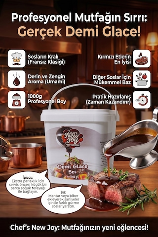 Chefs New Joy Demi Glace Sauce Sos Tozu 1 KG