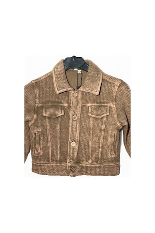 Nanica Kids Erkek Çocuk Yumuşak Dokulu Cep Detaylı Ceket-15730 Kahverengi