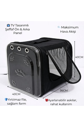 Vg Premium Tv Model Kedi Ve Köpek Taşıma Çantası