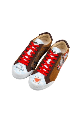 Kadın Vegan Deri Çok Renkli Sneakers - Alice İn Nowhere Tasarım