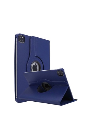 Apple Uyumlu iPad Pro 4. Nesil M2 2022 11 Inç 360 Dönebilen Standlı Tablet Kılıfı Ekran Koruyucu Ve Kalem Seti Kılıf