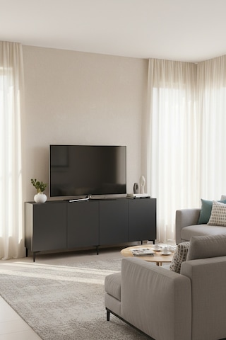 Ka1899a - Aplos Konsol, Tv Stand, Tv Sehpası Ve Tv Ünitesi Antrasit 180cm
