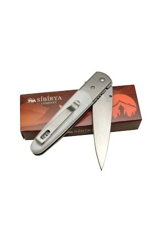 Sibirya Cep Kamp Çakısı Krem S-2086c 20 Cm Haki