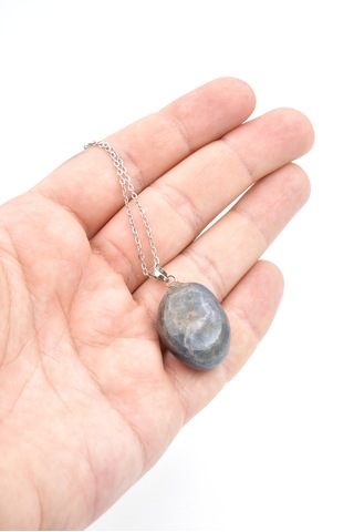 Murty99 Hakiki Doğal Safir Taşı Kolye Ucu Lacivert